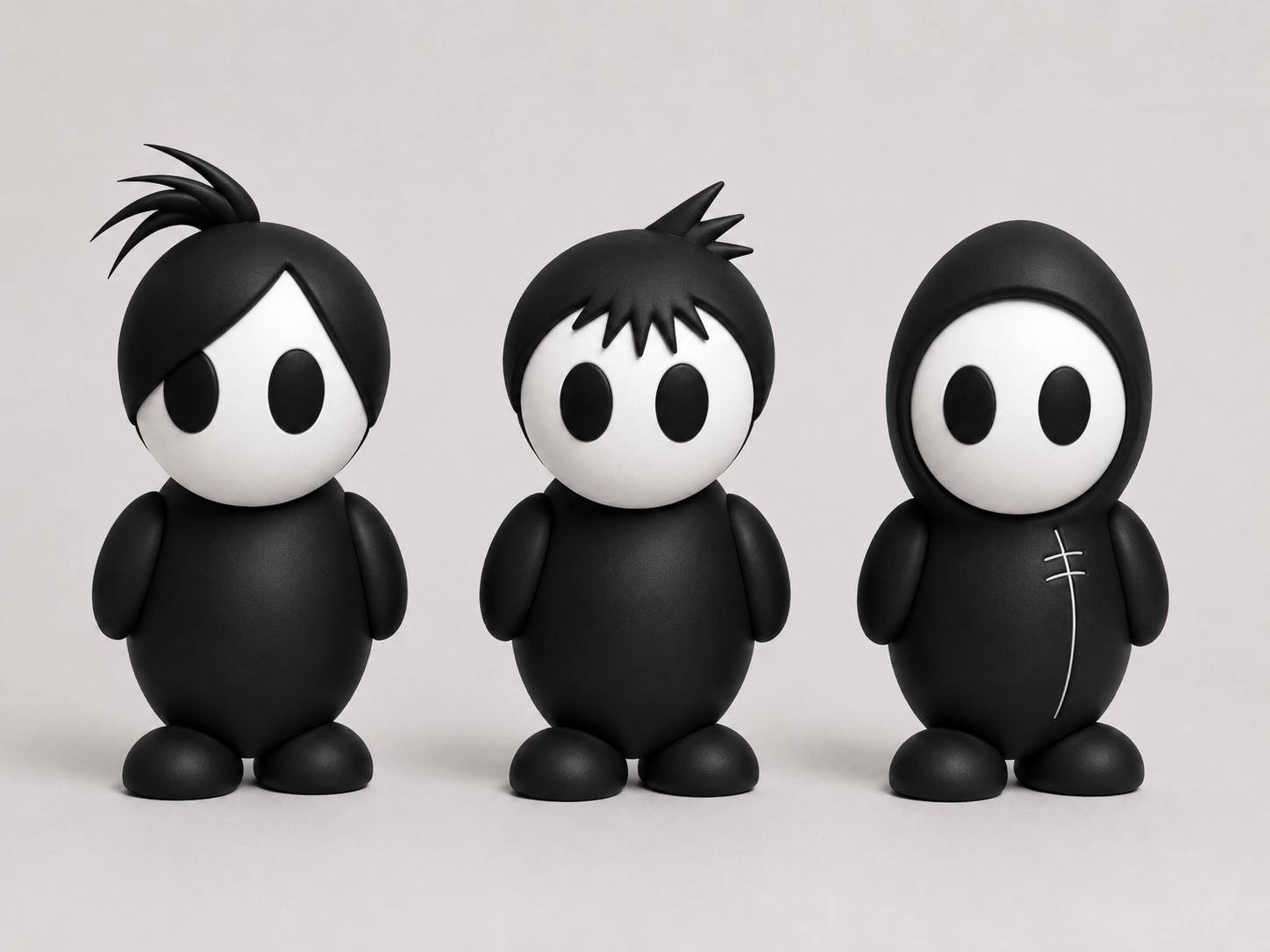 Original NoGos Lily, Dean and Andy 3d model by Aya Hirschauge Original NoGos Lily, Dean and Andy model by Aya Hirschauge