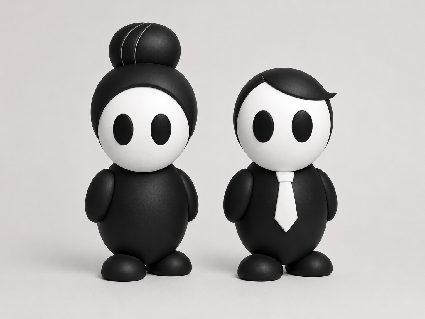 Original NoGos Barb and Bryan 3d model by Aya Hirschauge Original NoGos Barb and Bryan model by Aya Hirschauge